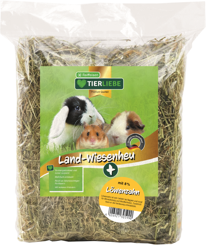 TIERLIEBE Landwiesenheu Löwenzahn